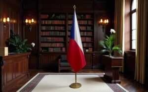 drapeau Tchequie pour bureau