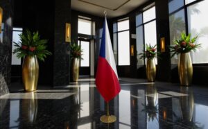 drapeau Tchequie pour bureau