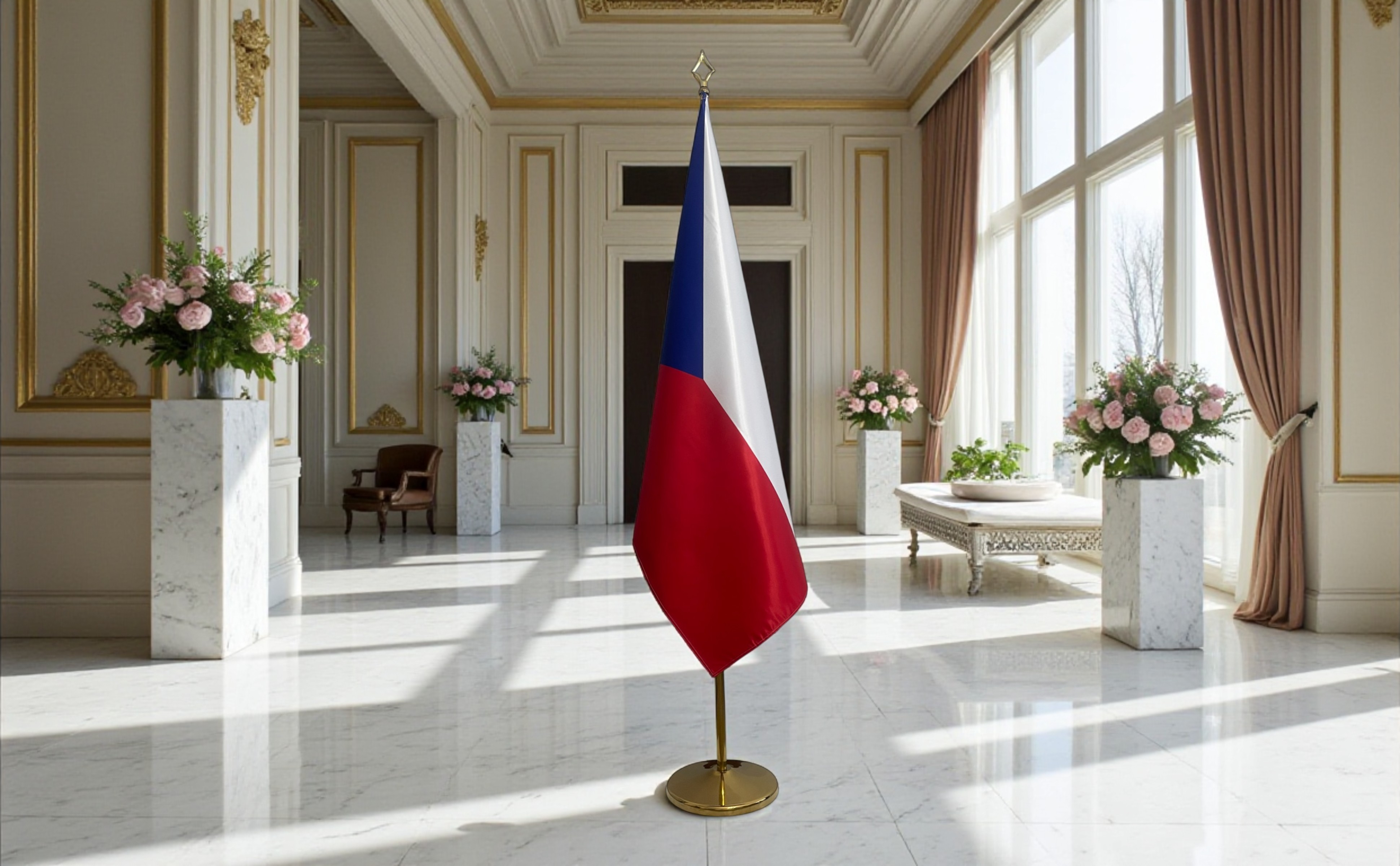 drapeau Tchequie pour bureau