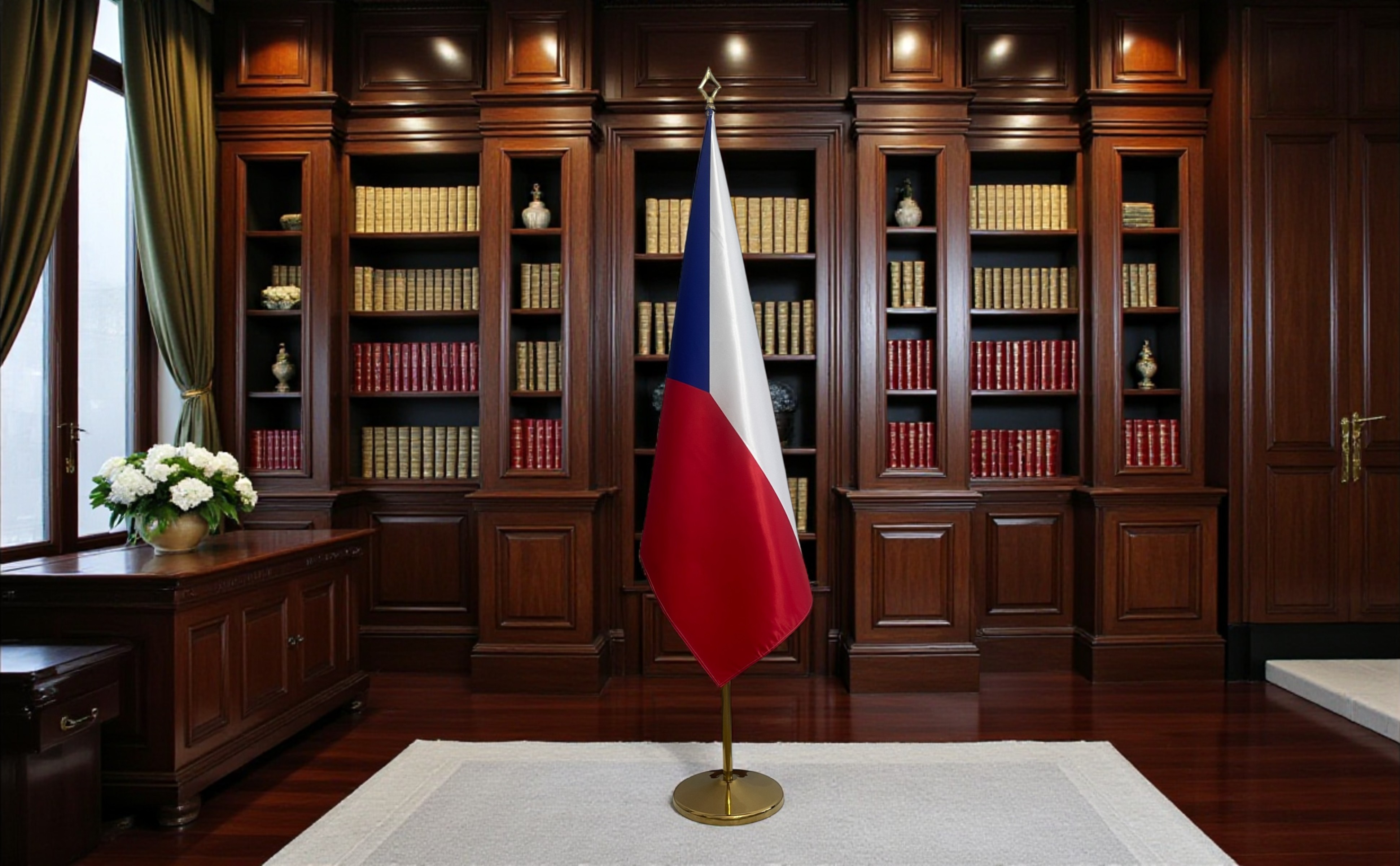 drapeau Tchequie pour bureau