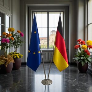 drapeau allemagne sur pied