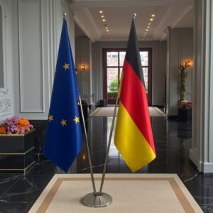 drapeau allemagne sur pied