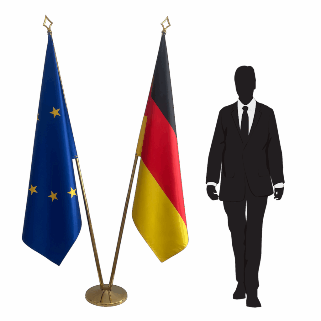 Drapeau allemagne en marbre de protocole