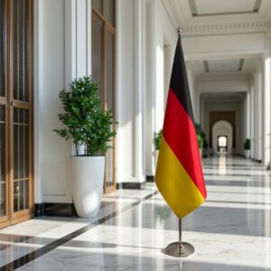 Bannière allemagne en marbre institutionnel