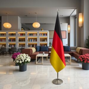 drapeau allemand avec socle