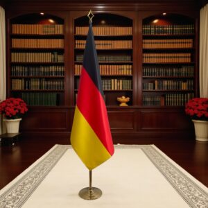 drapeau allemand sur hampe