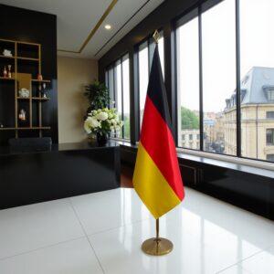 drapeau allemand sur hampe