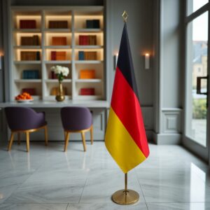 drapeau allemand sur hampe