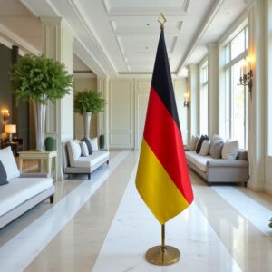 drapeau allemand sur hampe