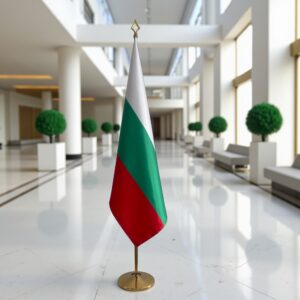 drapeau bulgarie avec mât