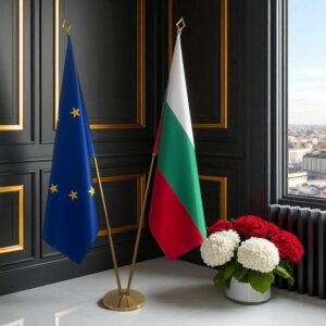 drapeau bulgarie avec mât
