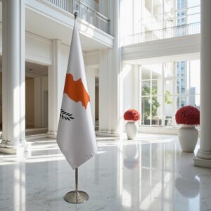 drapeau Chypre sur pied
