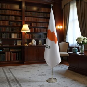 drapeau Chypre sur pied