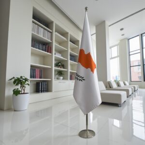 drapeau Chypre sur pied