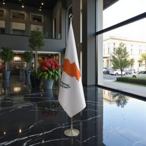 drapeau Chypre sur pied