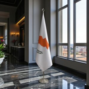 drapeau Chypre sur hampe