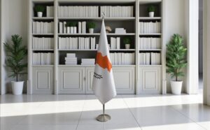 drapeau Chypre sur hampe