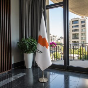 drapeau Chypre sur hampe