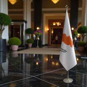 drapeau Chypre sur hampe