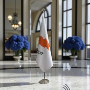 drapeau Chypre sur hampe