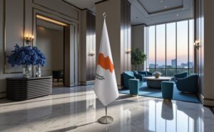 drapeau Chypre sur hampe