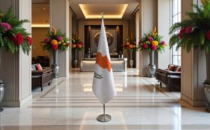 drapeau Chypre sur pied