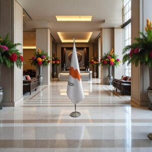 drapeau Chypre sur pied