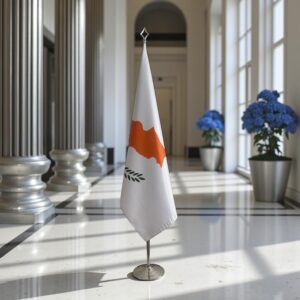 drapeau Chypre sur pied