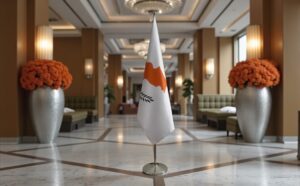 drapeau Chypre sur hampe