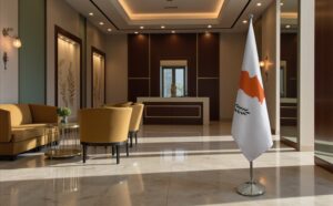 drapeau Chypre sur hampe