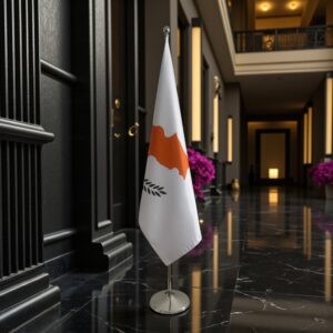 drapeau Chypre sur hampe