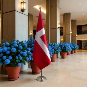 Pavillon Danemark pour socle en inox professionnel