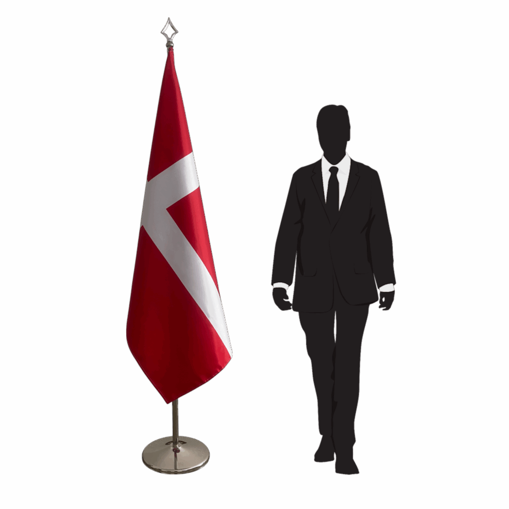 drapeau danemark sur pied