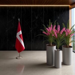drapeau Danemark sur hampe