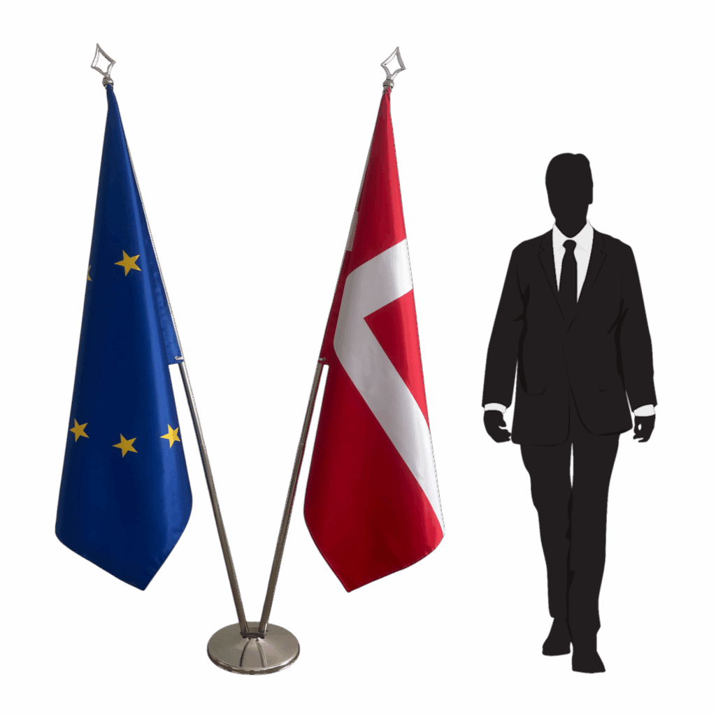 drapeau danemark sur pied