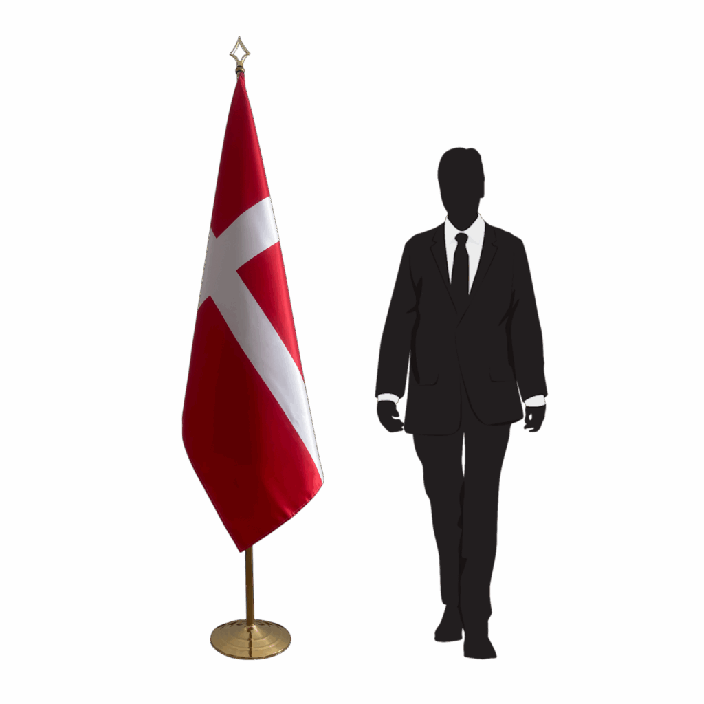 drapeau danemark sur pied