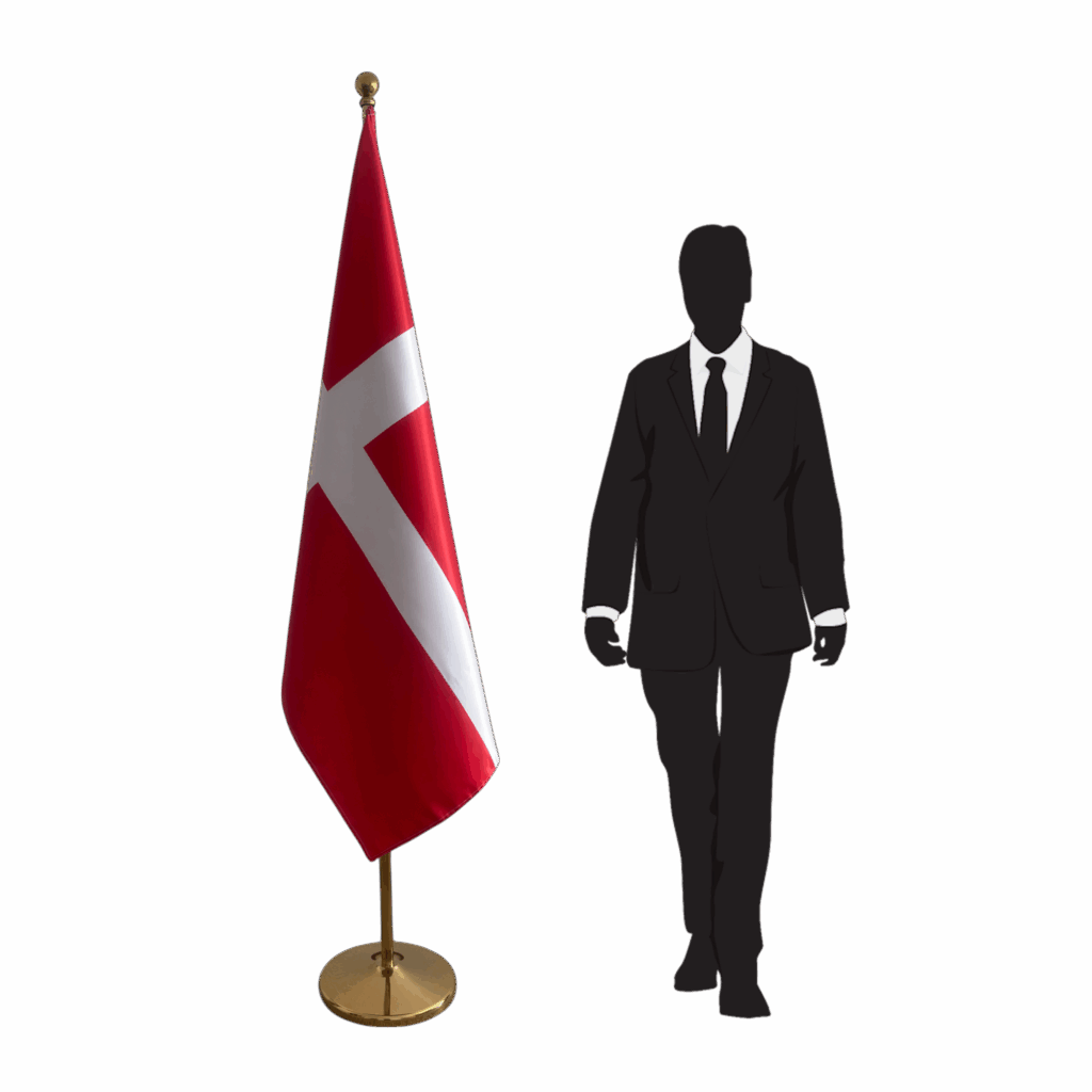 drapeau danemark sur pied
