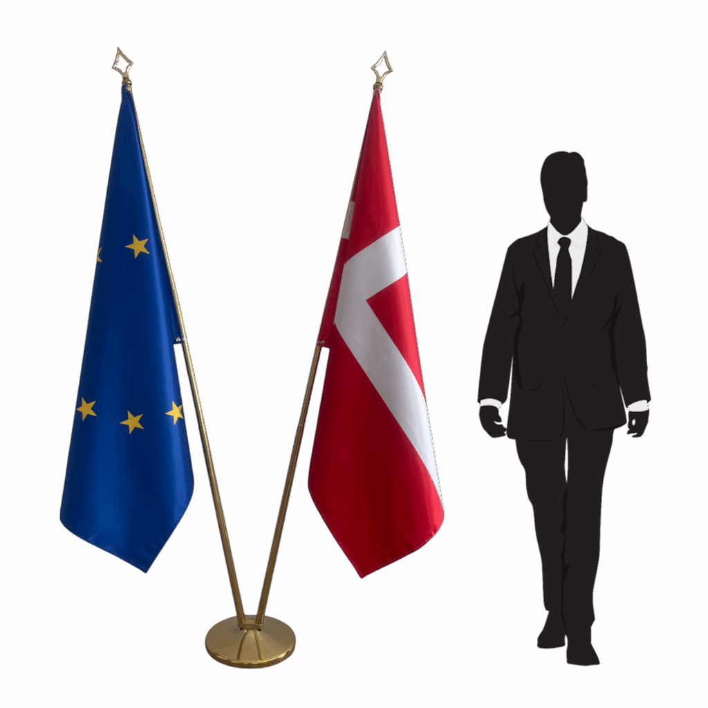 drapeau danemark sur pied