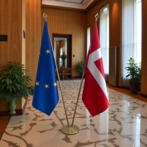 drapeau Danemark et l'UE