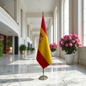 drapeau espagne sur pied