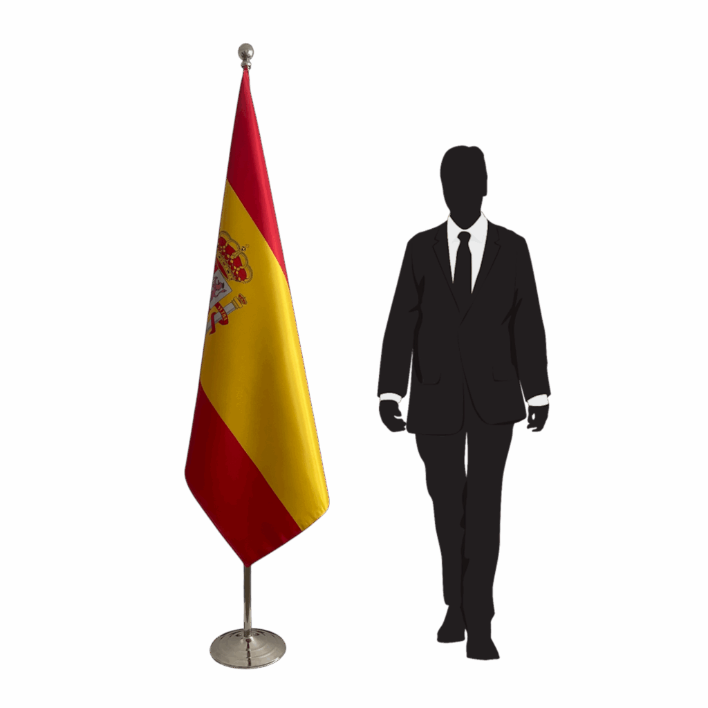 drapeau espagne sur pied