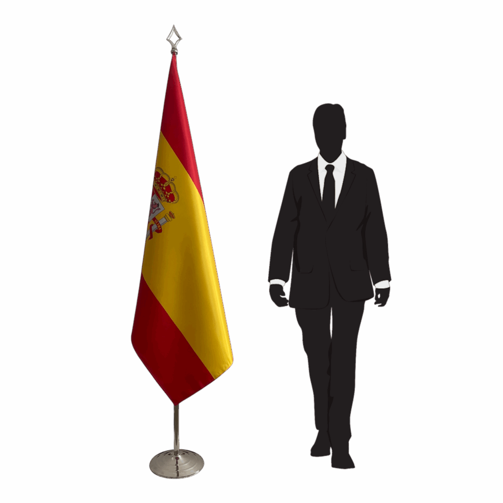 drapeau espagne sur pied