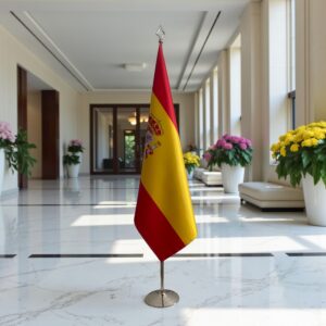 drapeau espagne sur socle