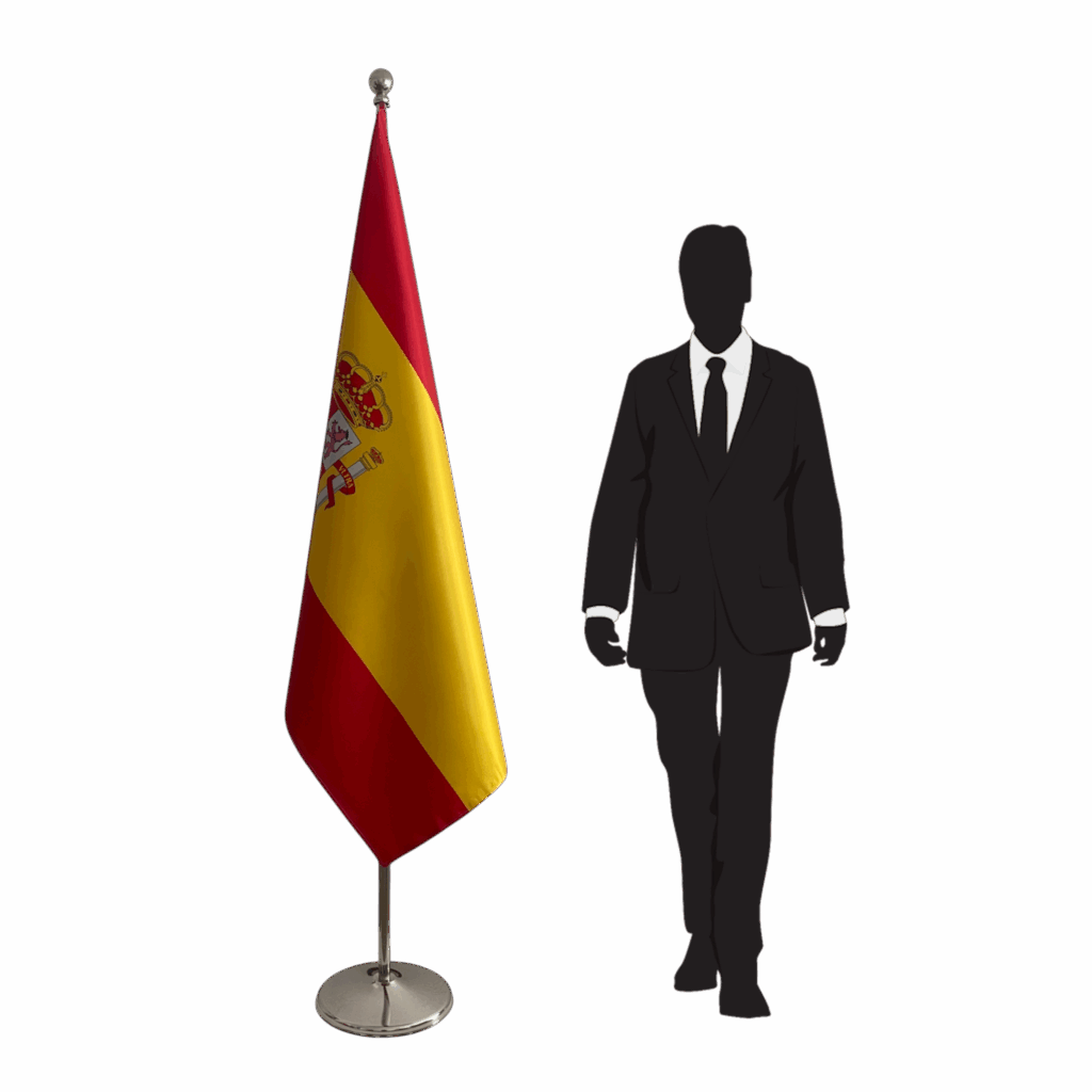 drapeau espagne sur pied
