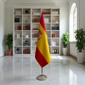Pavillon espagne sur socle en marbre lourd