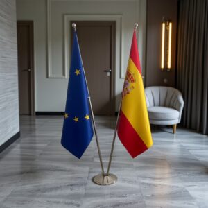 Pavillon espagne et socle en marbre design