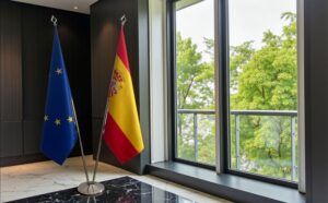 drapeau espagne et UE