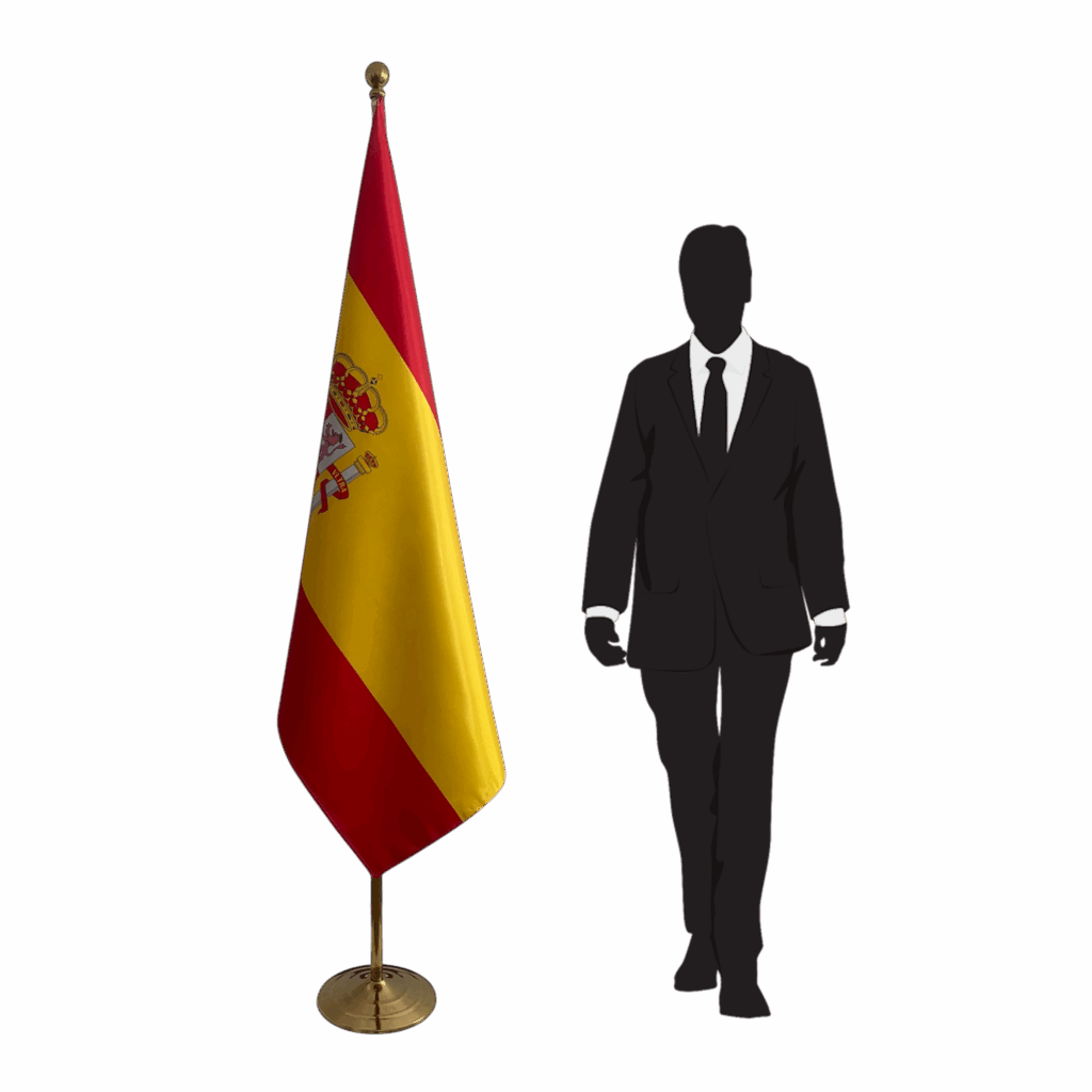 drapeau espagne sur pied