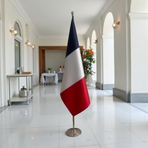 drapeau france avec mât