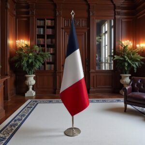 drapeau france sur hampe